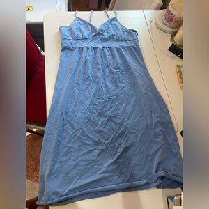 Blue Spaghetti Strap Dress